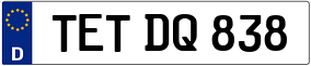 Trailer License Plate